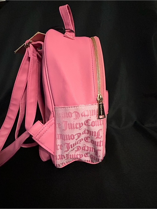 Juicy Couture Pink Logo Mini Backpack with Gold Accent NWT main image 4